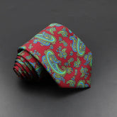 Gravata Paisley Vibrante Vermelho